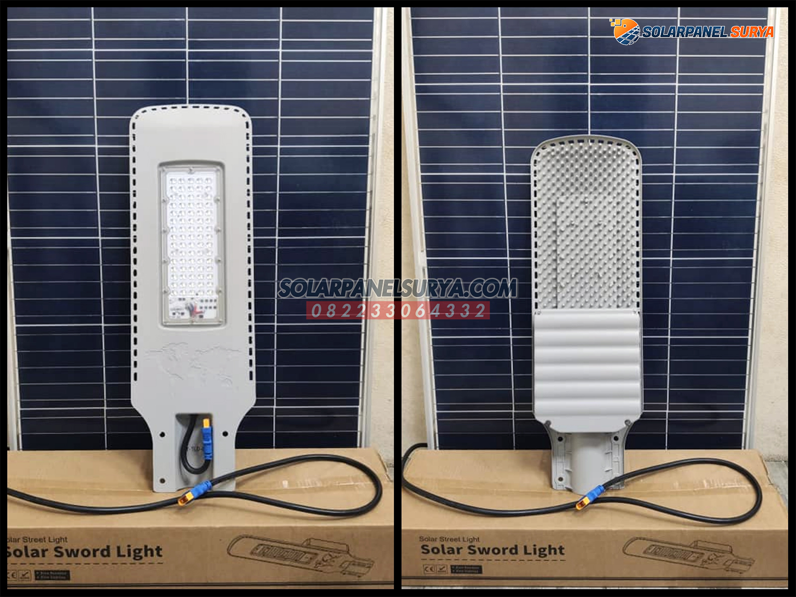 jual Lampu Jalan PJU Solarcell 2in1 60 Watt Sword Light murah bergaransi